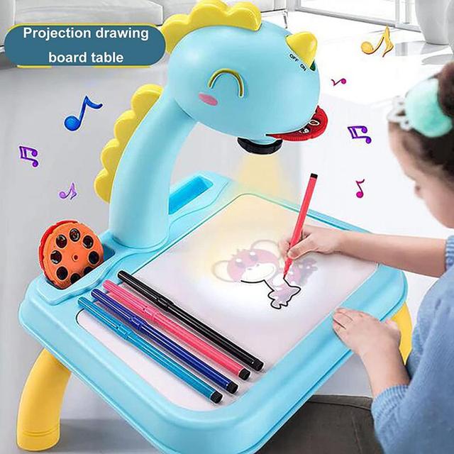 Projektor LED do rysowania dla dzieci - zabawka artystyczna, śledzenie i rysowanie, tabliczka do malowania, narzędzia do nauki, dla chłopców i dziewczynek - Wianko - 6