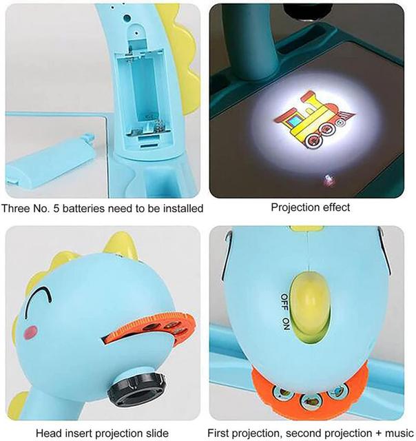Projektor LED do rysowania dla dzieci - zabawka artystyczna, śledzenie i rysowanie, tabliczka do malowania, narzędzia do nauki, dla chłopców i dziewczynek - Wianko - 5