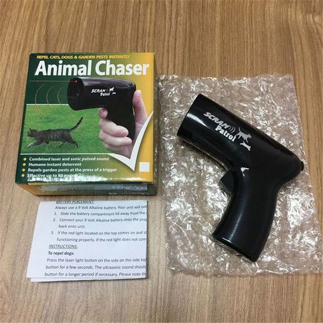 Urządzenie do tresury i odstraszania zwierząt domowych - ultradźwiękowy zewnętrzny czujnik ruchu dla psów i kotów z odstraszającym laserem - Wianko - 9