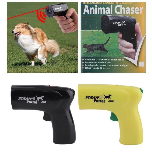 Urządzenie do tresury i odstraszania zwierząt domowych - ultradźwiękowy zewnętrzny czujnik ruchu dla psów i kotów z odstraszającym laserem - Wianko - 11