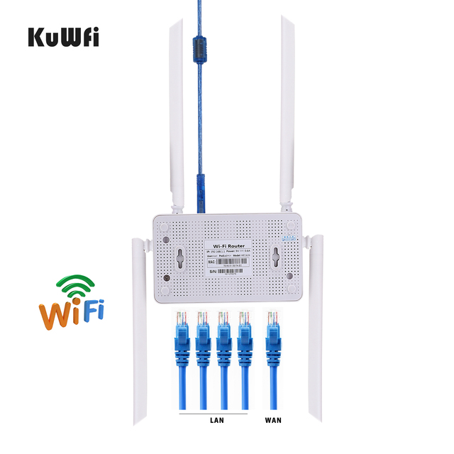 Bezprzewodowy router Openwrt z wysoką mocą i 4 antenami o mocy 7dbi oraz adapter bezprzewodowy z mocną anteną 14dbi i 5M kablem USB - Wianko - 8