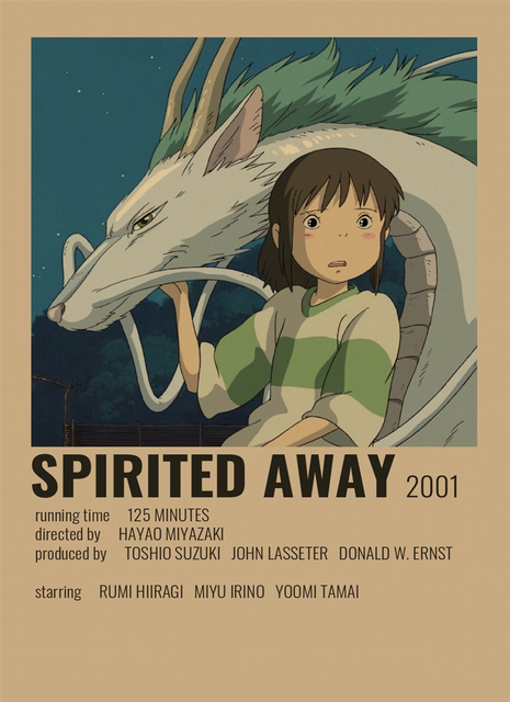 Spirited Away - kolekcja naklejek ściennych z klasycznymi japońskimi anime filmu Hayao Miyazakiego, idealna dekoracja dla nastolatków do pokoju - Wianko - 6