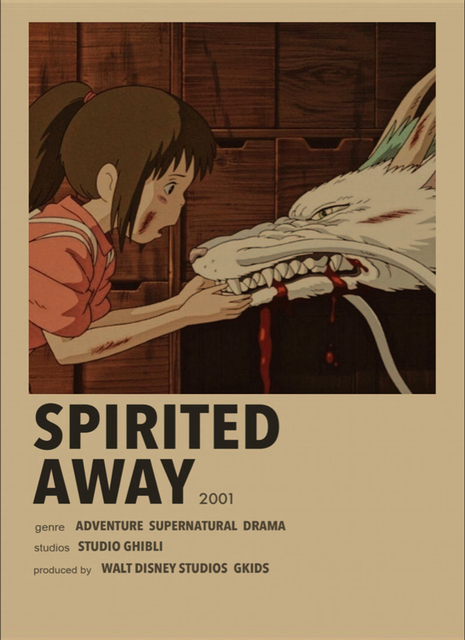 Spirited Away - kolekcja naklejek ściennych z klasycznymi japońskimi anime filmu Hayao Miyazakiego, idealna dekoracja dla nastolatków do pokoju - Wianko - 4