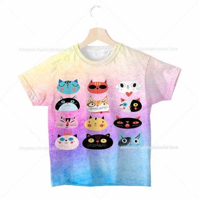 Koszulka dla dzieci - Neko Atsume kot 3D, wzór motyw Anime, rodzaj Cartoon, Camiseta Streetwear Tee, dla chłopców i dziewcząt, maluchyOstateczna wersja tytułu: Koszulka dla dzieci Neko Atsume kot 3D - wzór Anime Cartoon, Streetwear Tee, dla chłopców i dziewcząt - Wianko - 20