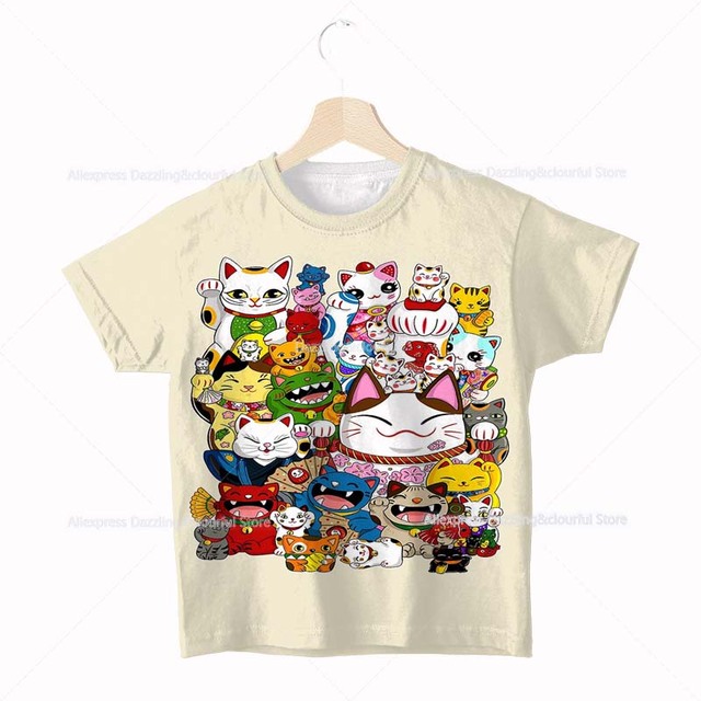 Koszulka dla dzieci - Neko Atsume kot 3D, wzór motyw Anime, rodzaj Cartoon, Camiseta Streetwear Tee, dla chłopców i dziewcząt, maluchyOstateczna wersja tytułu: Koszulka dla dzieci Neko Atsume kot 3D - wzór Anime Cartoon, Streetwear Tee, dla chłopców i dziewcząt - Wianko - 8