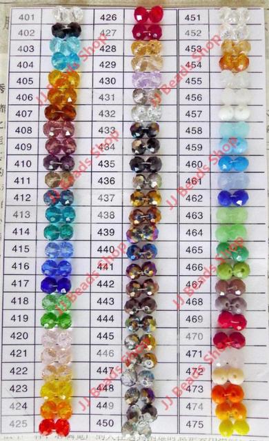 Hurt 5040 kryształ rondelle paciorki szklane 2/3/4/6/8/10/12/14mm do biżuterii DIY - podstawowe kolory, bezpłatna wysyłka - Wianko - 20