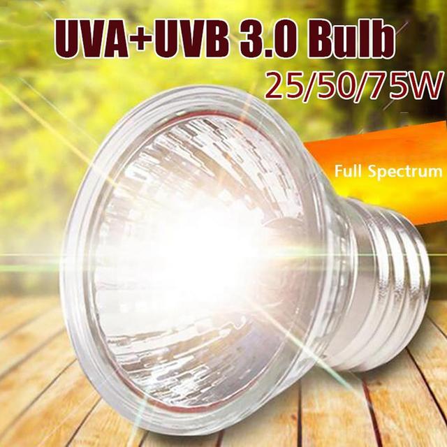 Lampa grzewcza UVB UVA 25/50/75W 110V E27 dla gadów domowych - Wianko - 1