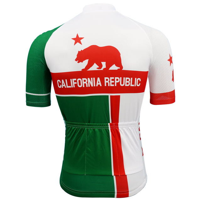 Koszulka kolarska California Republic z krótkim rękawem - Maillot Ciclismo Mtb - Wianko - 4
