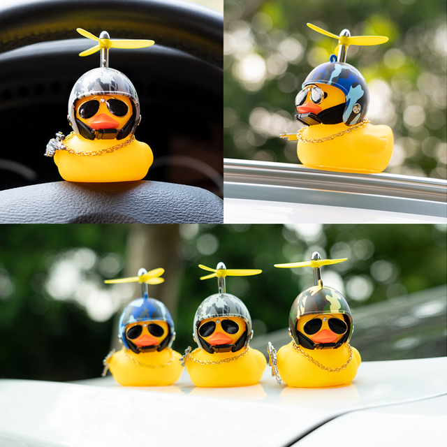 Gumowa kaczka samochodzik jako dekoracja stołu i prezent dla dzieci i dorosłych, różne style - Wianko - 21