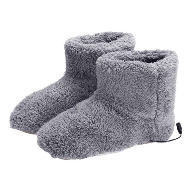 Ciepłe elektryczne pantofle pluszowe z USB na zimę dla mężczyzn i kobiet (S7) - zmywalne stóp cieplnych pantofli - Wianko - 11