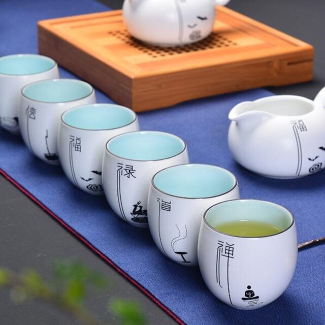 Zestaw ceramicznych filiżanek Boutique do kawy i herbaty (6 sztuk, 110ml) - Wianko - 1