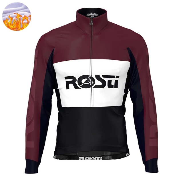 Rosti Kurtka rowerowa męska zimowa Mountain Bike | Ciepła koszula polarowa | Maillot Ciclismo Hombre2021 - Wianko - 29
