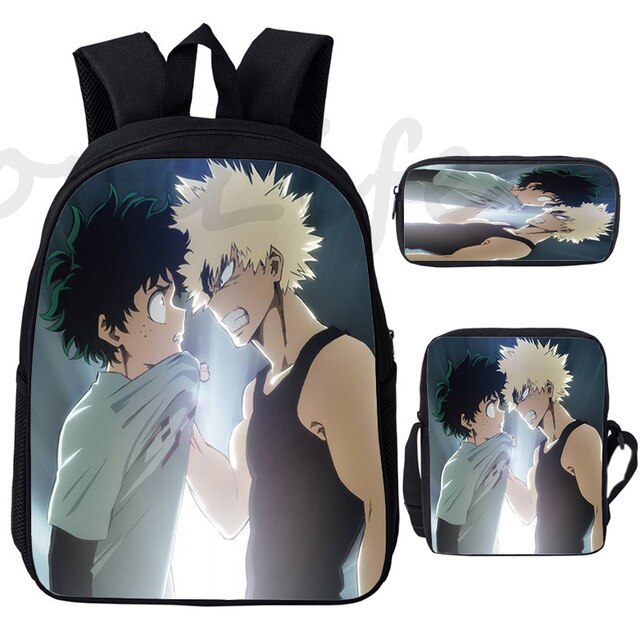 Plecak My Hero Academia - zestaw 3 sztuk (dla chłopców i dziewcząt), Mochilas, Boku no Hero Academia, Izuku, szkoła, torby - Wianko - 19