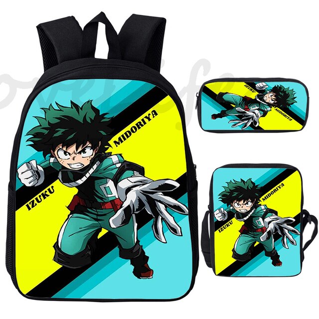 Plecak My Hero Academia - zestaw 3 sztuk (dla chłopców i dziewcząt), Mochilas, Boku no Hero Academia, Izuku, szkoła, torby - Wianko - 17