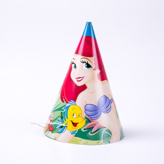 Zestaw dekoracji urodzinowych Mała Syrenka Ariel dla dziewczynki: talerze, kubki, słomki - Wianko - 6