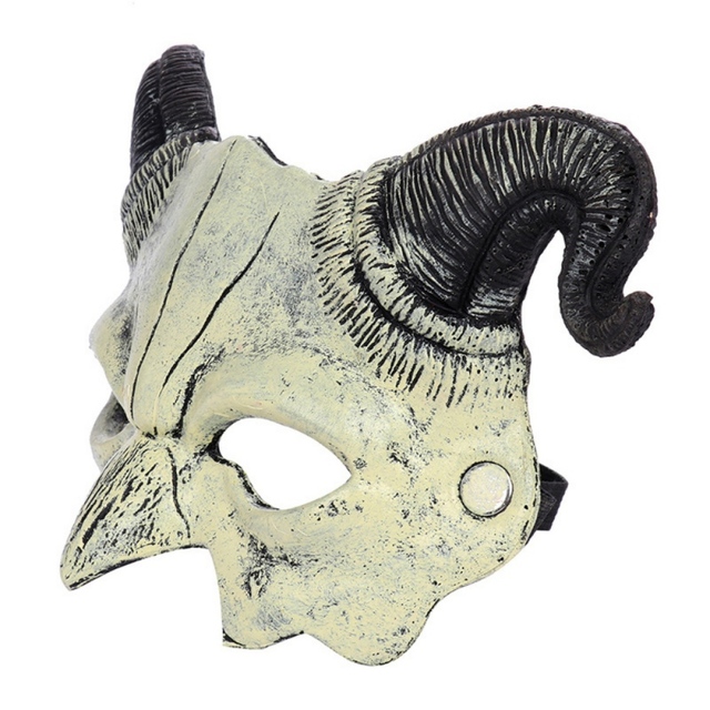 Maska Half Face Demon PU Foam Halloween Carnival Cosplay Costume Adult Props - Wianko - 4