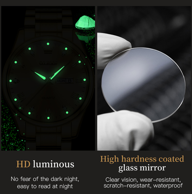Męski zegarek luksusowej marki, złoty, klasyczny, biznesowy, wodoodporny, kwarcowy, ze stali nierdzewnej, dla mężczyzn - Reloj Hombre - Wianko - 6