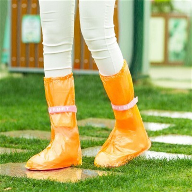 Wysokie buty z wodoodpornymi cholewami - ochraniacze na buty do deszczu, unisex, wielokrotnego użytku - Wianko - 9