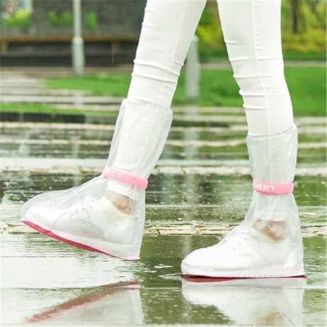 Wysokie buty z wodoodpornymi cholewami - ochraniacze na buty do deszczu, unisex, wielokrotnego użytku - Wianko - 8
