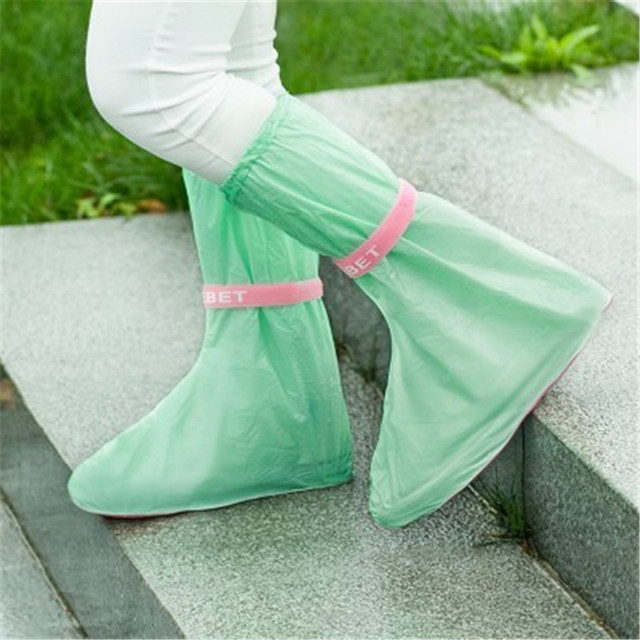 Wysokie buty z wodoodpornymi cholewami - ochraniacze na buty do deszczu, unisex, wielokrotnego użytku - Wianko - 6