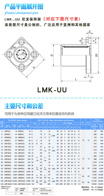 Wałek linowy LMK (6-30) UU - tuleja liniowa CNC 1/2/4/8/10/12 sztuk - Wianko - 3