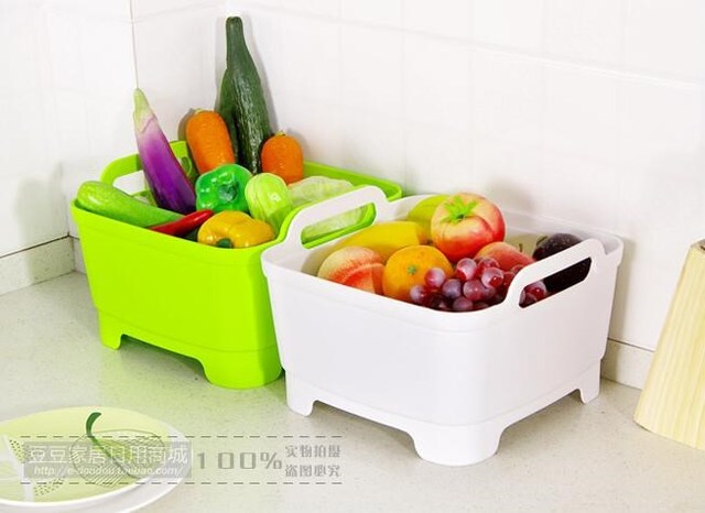 Kosz na warzywa i owoce z tworzywa sztucznego do przechowywania, 3 kolory - Wianko - 13