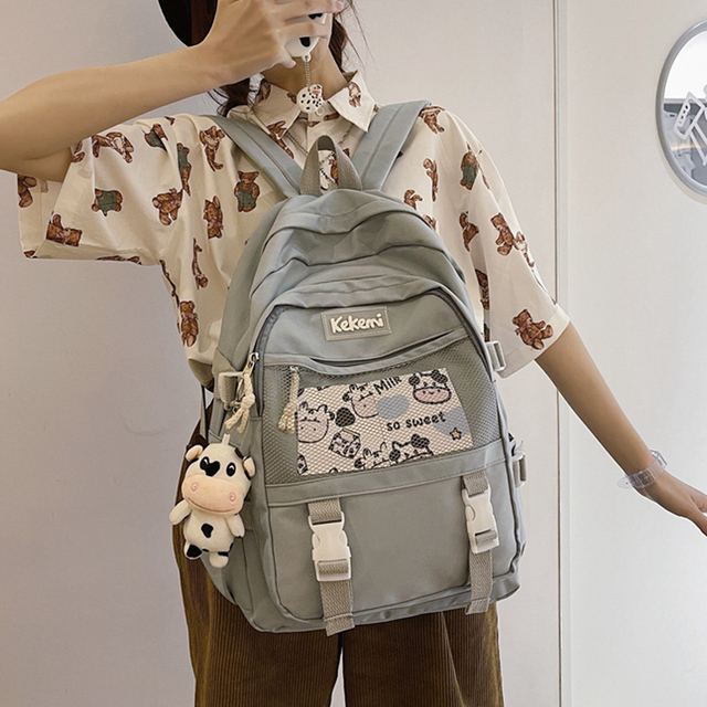 Damski plecak Kawaii Bookbag dla nastolatek - modny, wodoodporny, podróżny plecak na laptopa - Wianko - 15