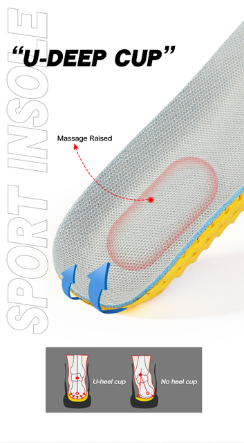Wkładka do butów FootMaster z elastyczną amortyzacją, oddychająca o strukturze plastra miodu, do obuwia sportowego Unisex - Wianko - 5