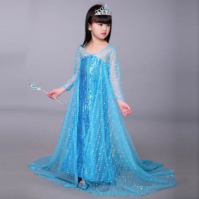Sukienka dziecięca Cosplay Elsa z filmu Disney Kraina Lodu 2 - Wianko - 11