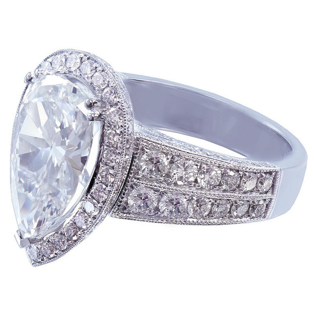 Biżuteria ślubna dla eleganckiej kobiety - pierścionki CAOSHI z kryształami zirconia - Wianko - 3