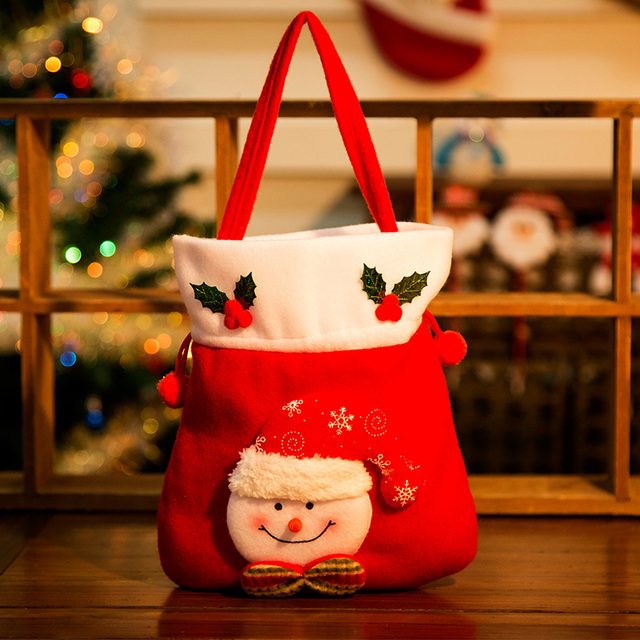 Prezent dla dzieci na Halloween i Boże Narodzenie – Torebka Świętego Mikołaja w kształcie cukierków, z sznurkiem i dekoracjami na choinkę - Wianko - 6