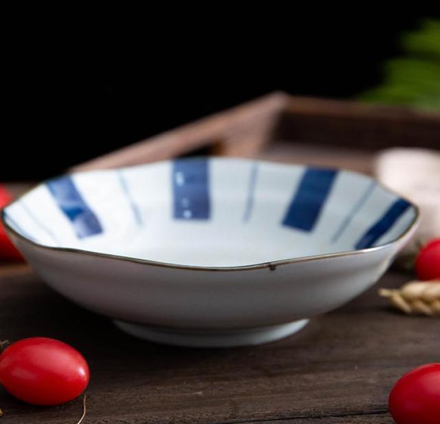 Miseczki ceramiczne w japońskim stylu - rodzinna zastawa stołowa, ręcznie malowane - idealne na zupę, owoce, makaron, sałatkę i inne potrawy - Wianko - 16