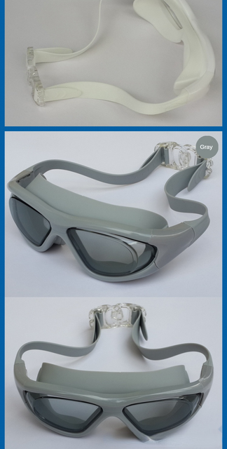 Profesjonalne, wodoodporne okulary pływackie z dużymi, miękkimi oprawkami i silikonowymi okularami, przeciwmgielne, UV, dla mężczyzn i kobiet, do nurkowania - Wianko - 14