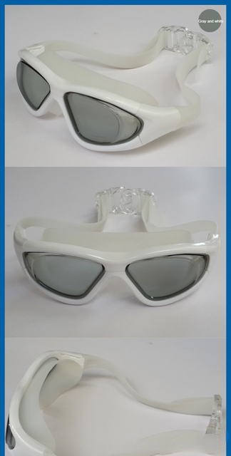 Profesjonalne, wodoodporne okulary pływackie z dużymi, miękkimi oprawkami i silikonowymi okularami, przeciwmgielne, UV, dla mężczyzn i kobiet, do nurkowania - Wianko - 11