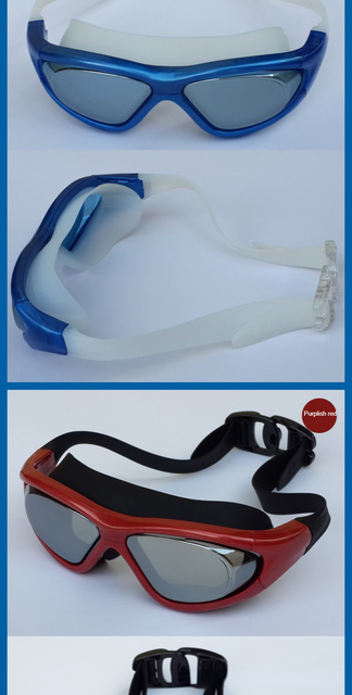Profesjonalne, wodoodporne okulary pływackie z dużymi, miękkimi oprawkami i silikonowymi okularami, przeciwmgielne, UV, dla mężczyzn i kobiet, do nurkowania - Wianko - 17