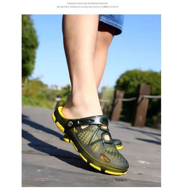Letnie męskie sandały Baotou z dużymi rozmiarami, antypoślizgowe, oddychające i dwufunkcyjne - Wianko - 9