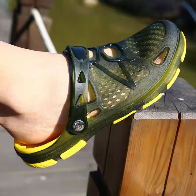 Letnie męskie sandały Baotou z dużymi rozmiarami, antypoślizgowe, oddychające i dwufunkcyjne - Wianko - 3