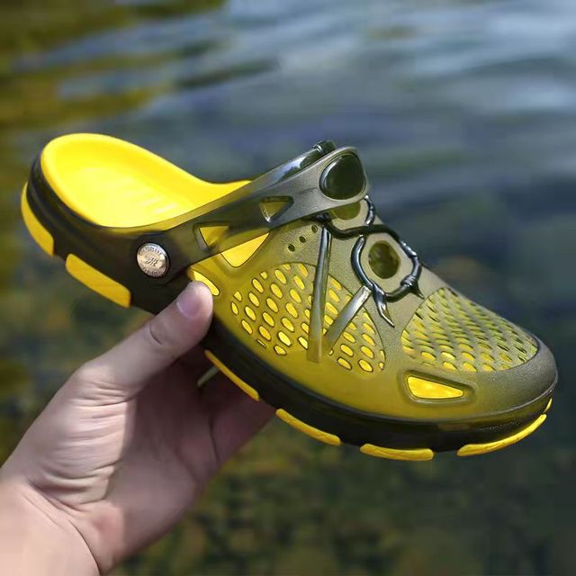 Letnie męskie sandały Baotou z dużymi rozmiarami, antypoślizgowe, oddychające i dwufunkcyjne - Wianko - 7