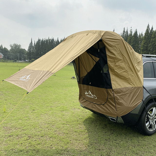 Namiot markiza kempingowy samochodowy na bagażnik SUV z przeciwdeszczową parasolką - Wianko - 7