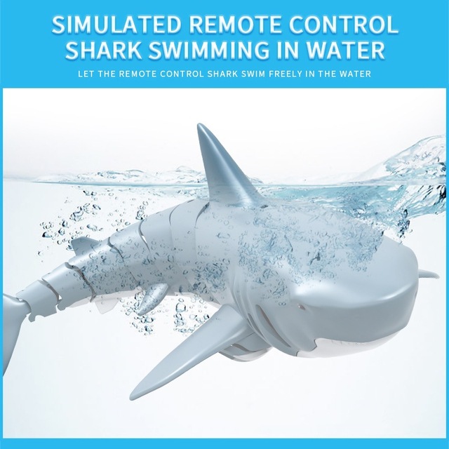 Nowy pilot Shark Water Spray Toy 2.4G - zabawka wodoodporna dla dzieci do łazienki i basenu - zwierzęca akcja w czterech kierunkach - łódź RC - Wianko - 8