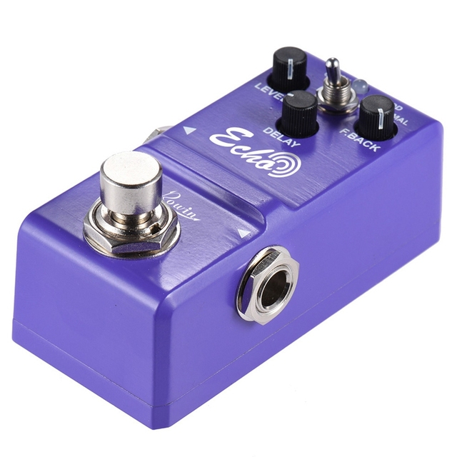 Pedal Efektu Opóźnienia Echo True Bypass Rowin Gitarowy Aluminium - Wianko - 3