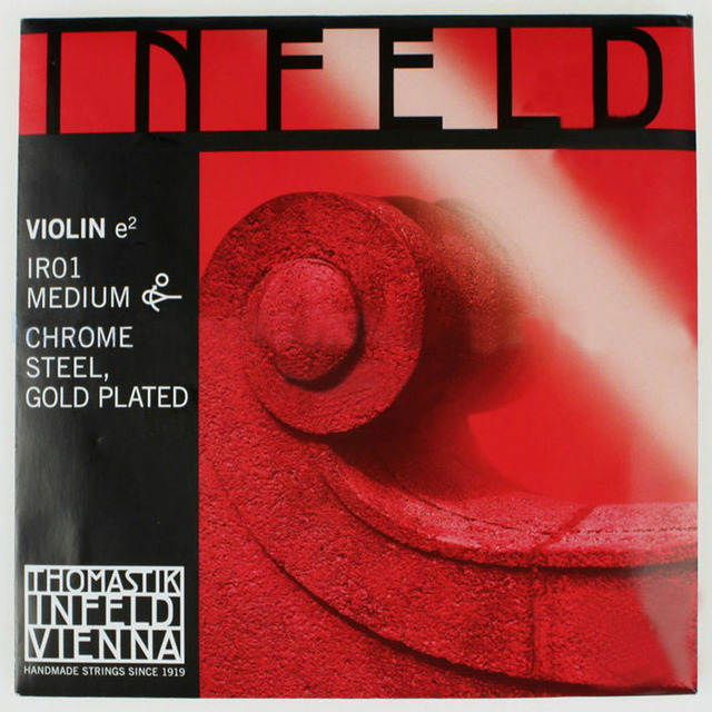 Thomastik Infeld-czerwony IR01 4/4, E ciąg, skrzypce pozłacane, austriackie, model IR01 - Wianko - 2