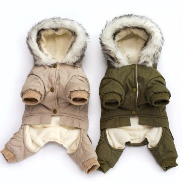 Kombinezon polarowy dla psów Winter Star Teddy sztruks polarne ubrania dla małych czworonogów - Wianko - 5