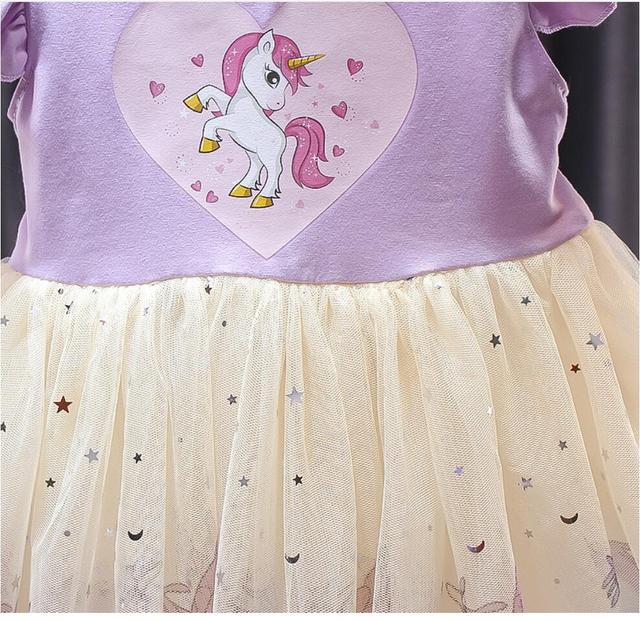 Bawełniana sukienka jednorożec dla dziewczynki na pierwsze urodziny - Wianko - 14