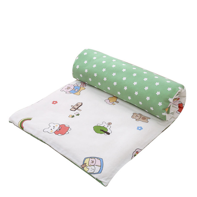 Łóżeczko dla dziecka z podkładem na materac z czystej bawełny - szopka, poszewka do kołdry i zestaw pościeli - Wianko - 11