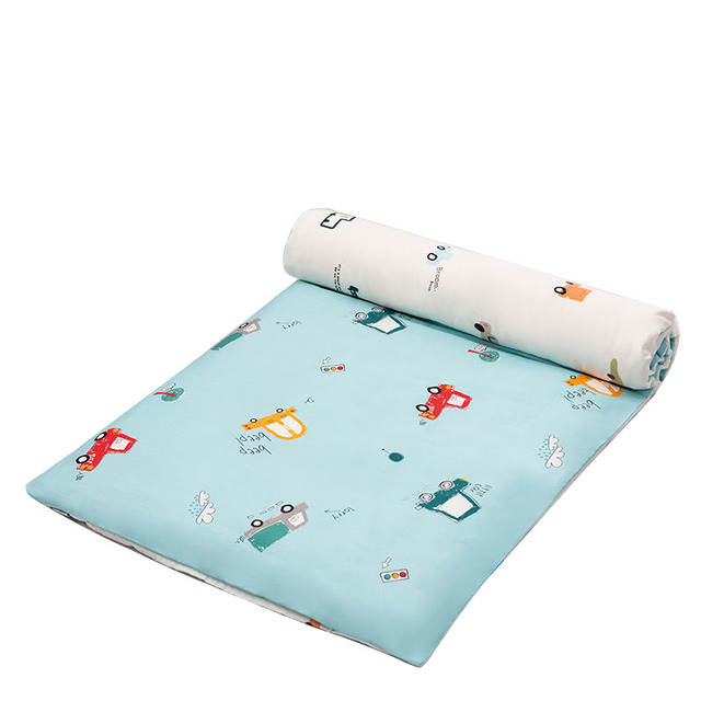 Łóżeczko dla dziecka z podkładem na materac z czystej bawełny - szopka, poszewka do kołdry i zestaw pościeli - Wianko - 8