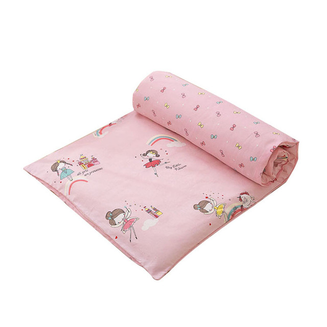 Łóżeczko dla dziecka z podkładem na materac z czystej bawełny - szopka, poszewka do kołdry i zestaw pościeli - Wianko - 6