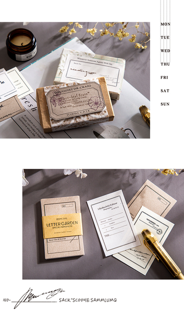 Papierowy zeszyt w stylu vintage do scrapbookingu i dekoracji - specjalny pad DIY z karteczkami do planowania i zdobieniem albumów zdjęć - Wianko - 7