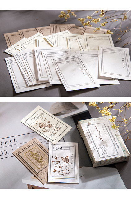 Papierowy zeszyt w stylu vintage do scrapbookingu i dekoracji - specjalny pad DIY z karteczkami do planowania i zdobieniem albumów zdjęć - Wianko - 3