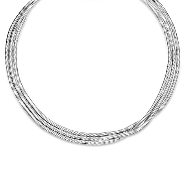 Nowoczesny wielopunktowy łańcuszek wężykowy z prostą kością - prezent na walentynki dla mężczyzny lub damy (520 Girlfriends) - Wianko - 6